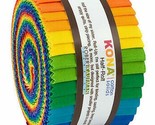 Half Roll Kona Cotton Solids Bright Rainbow Palette Quilter&#39;s Precuts M2... - $17.97