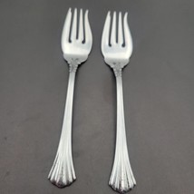 Reed Barton 1800 Stainless 18/8 Salad Forks 6 1/2” Korea Set of 2 - £20.96 GBP