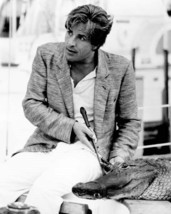 Don Johnson as Sonny Crockett with his alligator Elvis Miami Vice 8x10 photo - £7.79 GBP