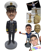 Personalized Bobblehead Senior Police Office Standing Tall In His Uniform - Care - £67.16 GBP
