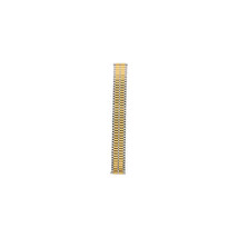 Mens 16-22mm Two Tone Straight, Spring End Expansion Watch Band - $49.95