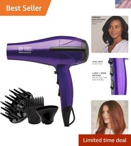 Premium 1875W Ionic Ceramic Hair Dryer with Cool Shot - Salon Quality At... - $1,288.86 MXN
