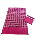 Pair of Pillowcases Handmade Cotton Magenta Rose Pink Queen Size 20” x 30” - $276.80 MXN
