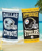 NFL Beach Towel 100% Cotton 30&quot; by 60&quot; by WinCraft -Select- Team Below - £15.94 GBP+