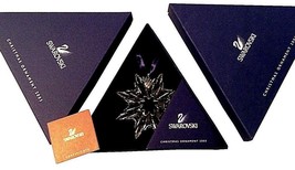 Swarovski 2003 Christmas Star / Snowflake, Mint, w. both boxes &amp; triangl... - $99.99