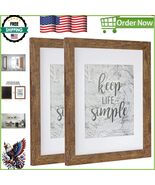 Dual-Display 11x14 and 8x10 Picture Frames in Stylish Rotten Brown - 2 Pack - $47.37 CAD