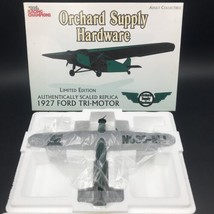 Racing Champions 1927 Ford Tri-Motor Plane Orchard Supply Hardware Die Cast - £25.74 GBP