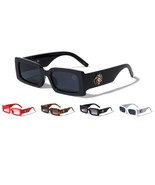 KLEO SLIM SLEEK THICK BOLD CLASSIC LION HEAD MEDALLION SQUARE SUNGLASSES... - $204.48 MXN