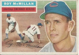 1956 Topps Roy McMillan 123 Redlegs VG - $3.00