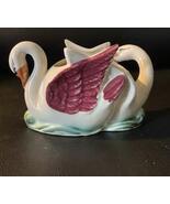 Vintage Hand Painted Swan Planter Occupied Japan Beautiful! - $25.00