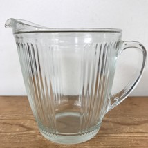 Vintage Antique Ekco Chicago Clear Glass Ribbed Juice Cocktail Pitcher 6... - $29.69