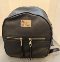 Bebe Backpack Purse Black Gold Logo - NEW - €20,33 EUR