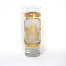 Vintage Culver The White House The Capitol 22k Gold Tall Shot Glass - £26.40 GBP