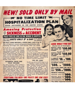 1952 North American Mutual Insurance Co Advertisement Hospitalization Pl... - $24.99