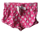 Xhilaration  Shorts Girls Size L 10/12 Pajama Pink White Polka Dot Tie - $4.61