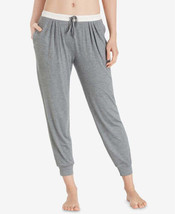 Layla Womens Drawstring Cropped Jogger Pants,Heather Charcoal,Large - £23.35 GBP