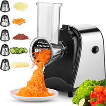 Electric Cheese Grater, Multifunction Slicer Shredder, With 5 Free Attachments - £94.29 GBP