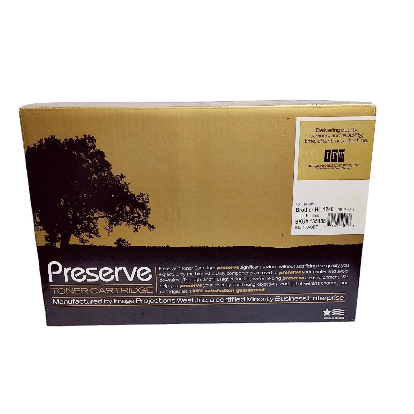 Preserve Brother HL 1240 Laser Printer Black Toner Kit Brand New  - $13.85