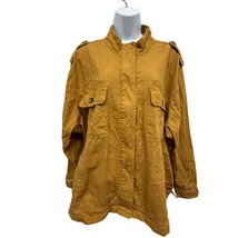 Maurices Mustard Yellow Cotton Full Zip Jacket Women&#39;s Plus SZ 4 28/30 m... - $437.06 MXN