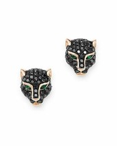1Ct Simulated Diamond Panther Stud Earrings in 14K Rose Gold Plated Silver - £90.99 GBP