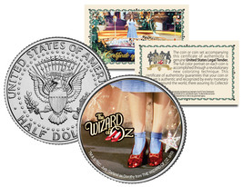 Wizard of Oz &quot;Ruby Red Slippers&quot; Kennedy Half Dollar US Coin Officially ... - £6.71 GBP