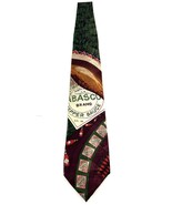 Vintage Tabasco Hot Sauce Pepper Retro Novelty Necktie 100% Silk USA - $5.38