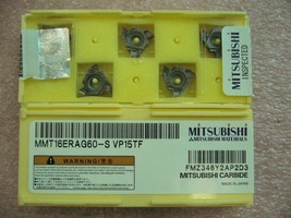 Qty 5x Mitsubishi MMT16ERAG60-S VP15TF 16ER AG60 Threading Inserts New - $47.00