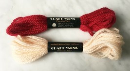 Craft Yarns Persianpoint Wool Persian Crewel Yarn - 2 Skeins Red Light Pink - £2.95 GBP