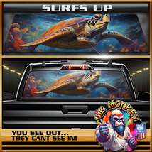 Surfs Up - Truck Back Window Graphics - Customizable - £46.62 GBP+