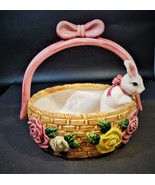 Desco International Ceramic Easter Bunny Basket, Measures: 8 1/4&quot; T, 8 1... - £31.37 GBP