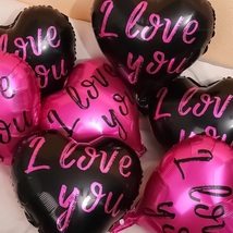 5PK - Hot New Baby 18&quot; I Love You Inflatable Foil Balloon Birthday Holidays - £25.57 GBP