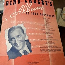 Bing Crosby Album Di Canto Souvenir Songbook Spartito Vedere Full List - $10.58