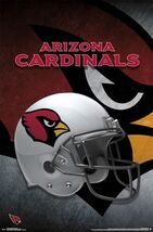 ar Arizona Cardinals 12x8in Metal Sign NFL Football Wall Decor - $34.67 CAD