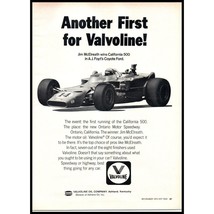 1970 Valvoline Motor Oil California 500 Race Vintage Print Ad Coyote Ford Art - £8.24 GBP