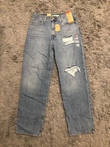 Levi&#39;s Size 10 (30x31) Women&#39;s Mid-Rise &#39;94 Baggy Straight Leg Jeans Distressed - $44.09