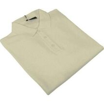 Mens PRINCELY Soft Merinos Wool Sweater Knits Lightweight Polo 1011-40 Ivory image 2