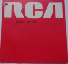 Vintage RCA Model AM-195 Sportabout Television User Information Booklet - €1,74 EUR