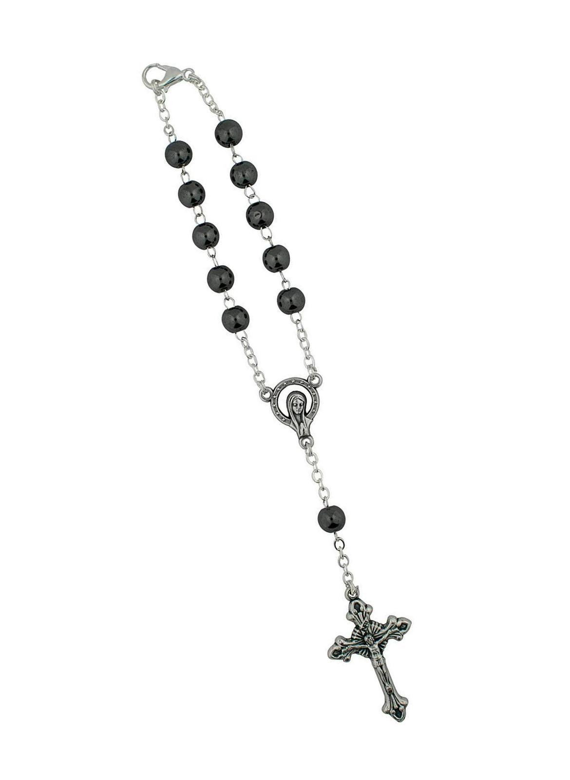 Primary image for Rosary with Clasp | Hangs on Rear View Mirror | Wood