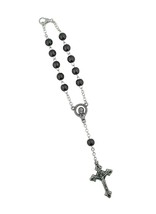 Rosary with Clasp | Hangs on Rear View Mirror | Wood - £34.19 GBP