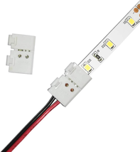 Biantie La 3528 2835 2 Pin 8Mm LED Strip Connector - DIY Strip to Wire Quick Sol - £18.79 GBP