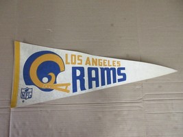 Vintage Los Angeles Rams Two Bar Helmet NFL Flag Pennant - £43.01 GBP