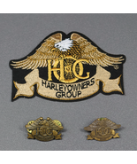 Harley Davidson Owners Group HOG Eagle Patch and 2 HOG Eagle Pins UNUSED - $34.10 CAD