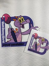 Walt Disney World Annual Passholder Figment art Magnet &amp; Sticker Official 2023 - £24.35 GBP