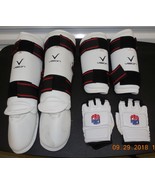 Lot of Vision MMA Taekwondo Karate Sparing Training Gear Arm Leg Helmet ... - £37.43 GBP