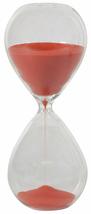 A&amp;B Home 30 Min. Hourglass Sand Timer Coral Red 8&quot; - £20.57 GBP