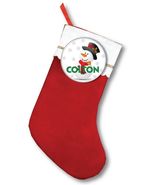 FELT 18&quot; STOCKING &amp; CHRISTMAS SNOWMAN PERSONALIZED PINBACK BUTTON 3&quot; - $366.03 MXN