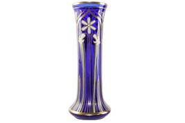 c1920 Cobalt Enameled bohemian art deco vase - £183.29 GBP