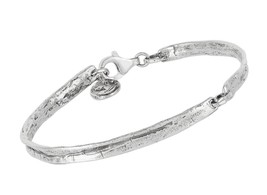 &#39;Graceful Lady&#39; Bangle Bracelet in Silver, - £343.91 GBP