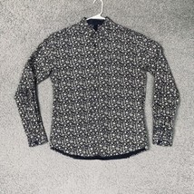 Higgs Homme Floral Shirt Adult 3XL Slim Fit Like a Medium Preppy Button Up Mens - £12.56 GBP