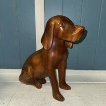 Large DACHSHUND MALE DOG FIGURINE VINTAGE LEFTON HAND DECORATED ORIGINAL... - $39.59